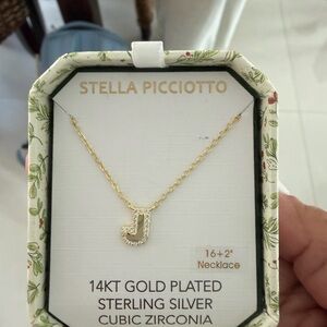 Stella Picciotto Gold Plated Initial Necklace